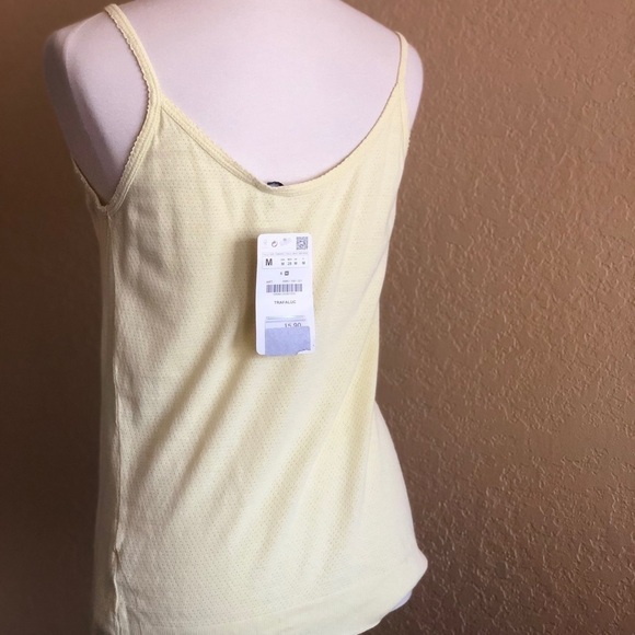 Zara Trafaluc Women’s Yellow Tank Top Size S M - Picture 4 of 7